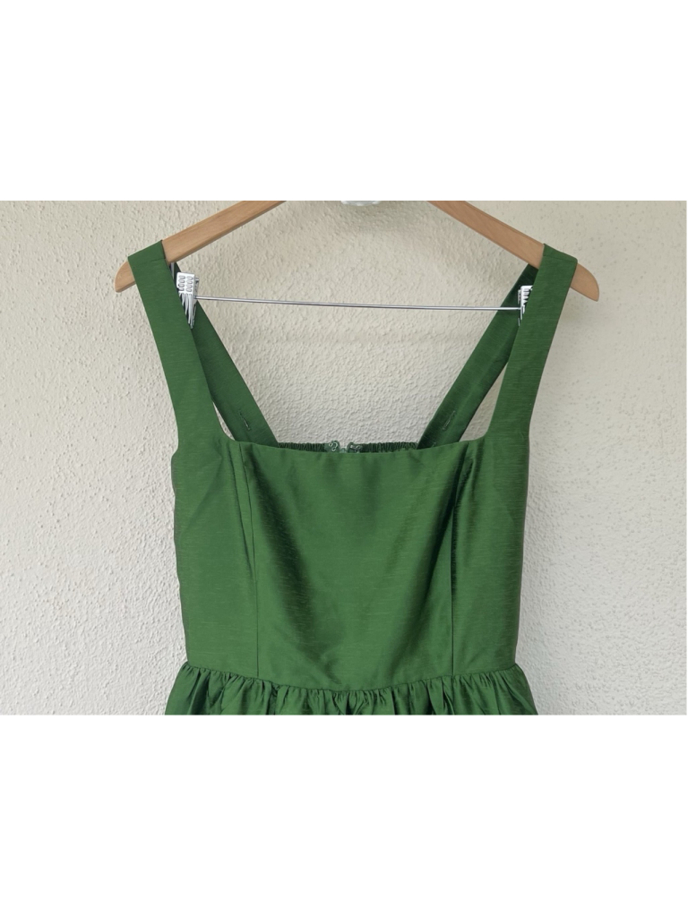 New Tuckernuck Green Dupioni Esme Midi Dress XS Formal Wedding Guest Elegance - Picture 7 of 11
